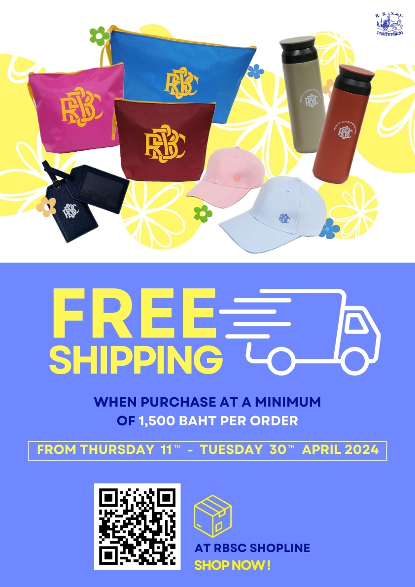 :: FREE SHIPPING PROMOTION :: – The Royal Bangkok Sports Club | RBSC ...
